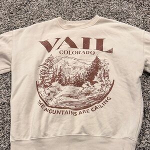 Vail Colorado Cream Sweater